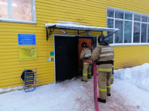 пожарно-тактическое занятие в дошкольном учреждении "Солнышко" - фото - 5